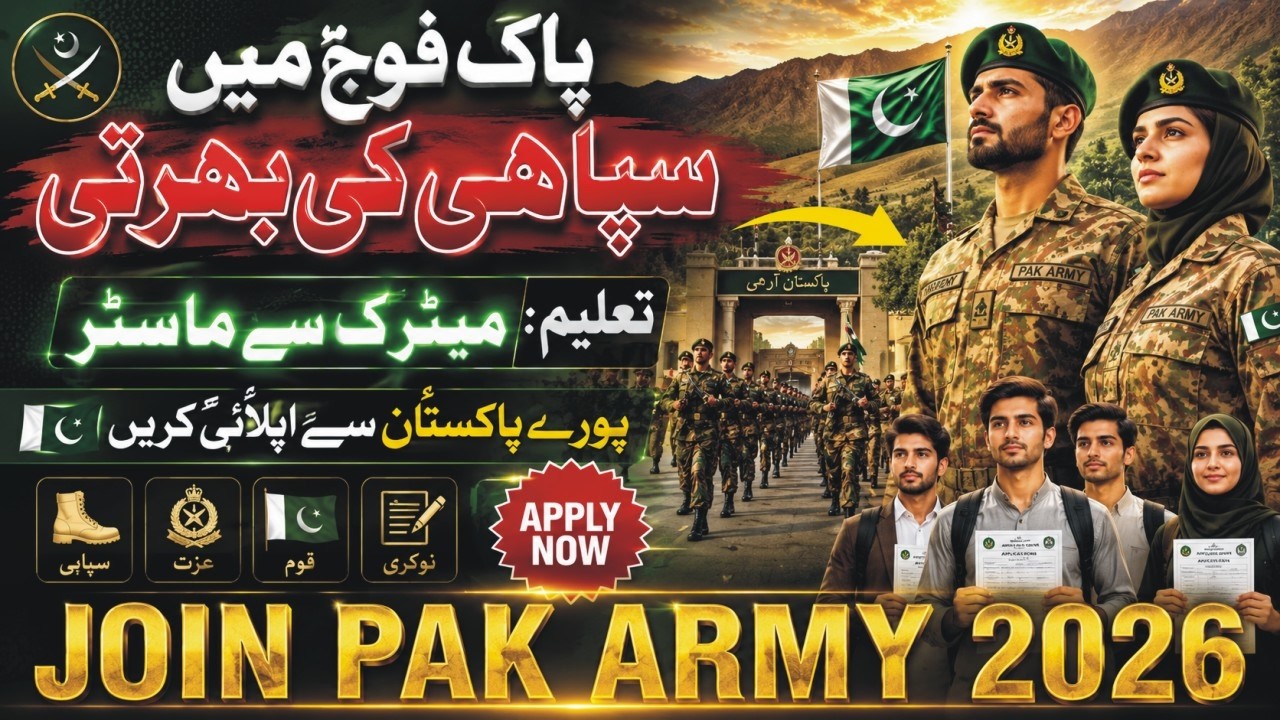 Pak Army Defence Security Force Jobs 2026 | Pakistan Army Sepoy, General Duty, Soldier, Clerk, Jobs