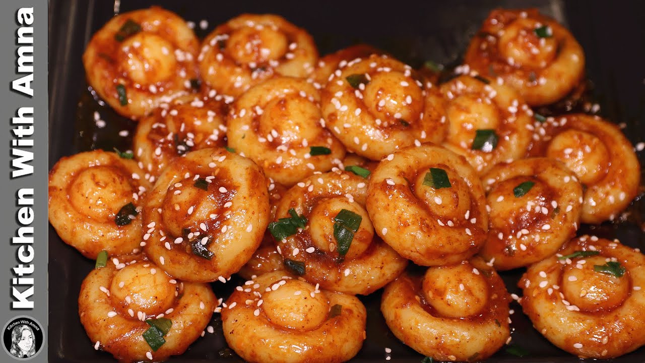 Trending Chilli Garlic Korean Potatoes Recipe l Potato Snacks Recipe By Kitchen With Amna