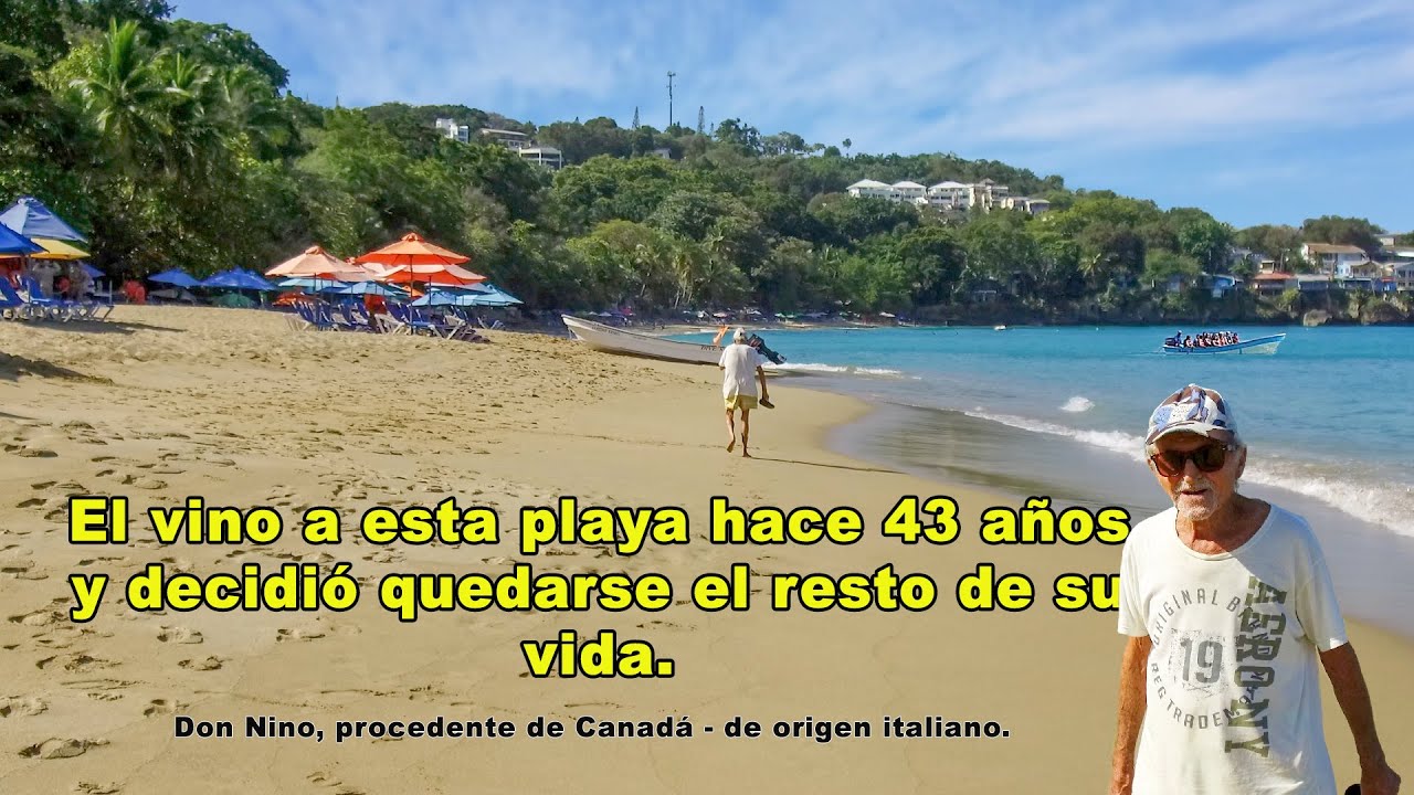 El turista más viejo en Playa Sosúa se enamoró del pueblo y se quedó aquí.
