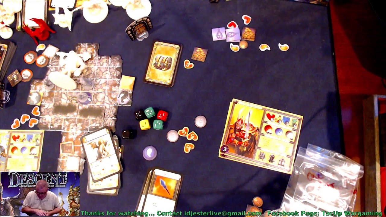 DESCENT Journeys in the Dark 1st Edtion Gameover and Setup of Quest1 Into the Dark Part2