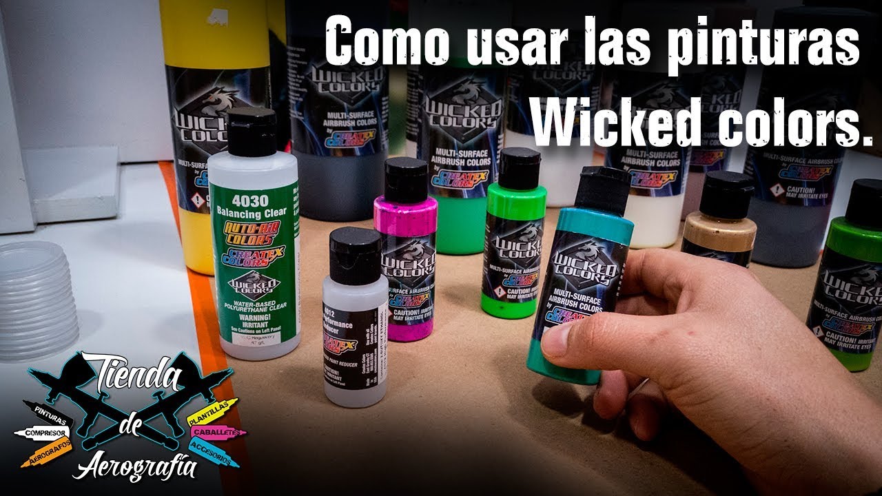 Tutorial Pinturas para Aerografia Wicked Colors de Createx Colors / Rafa Fonseca
