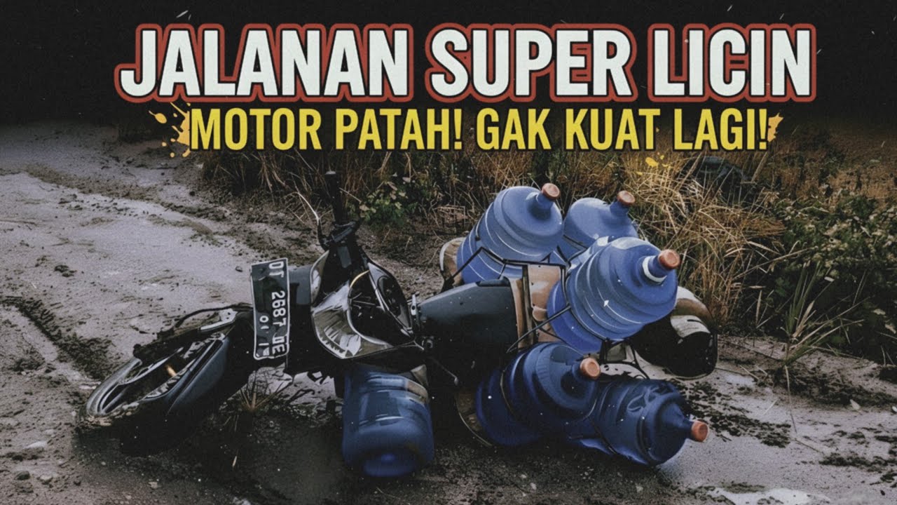 MOTOR PATAH & JATUH 2 KALI! Perjuangan Antar Galon di Jalur Tambang | Nomad Packer #18