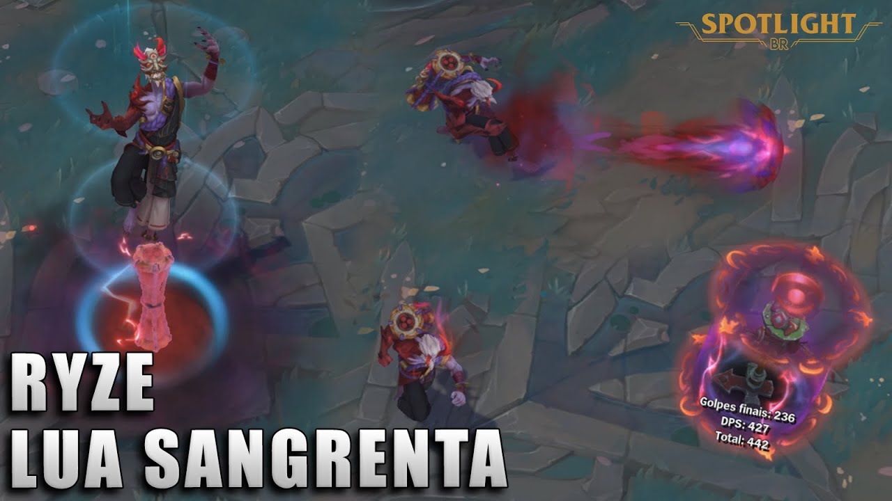 Ryze Lua Sangrenta - Skin Spotlight PREVIA