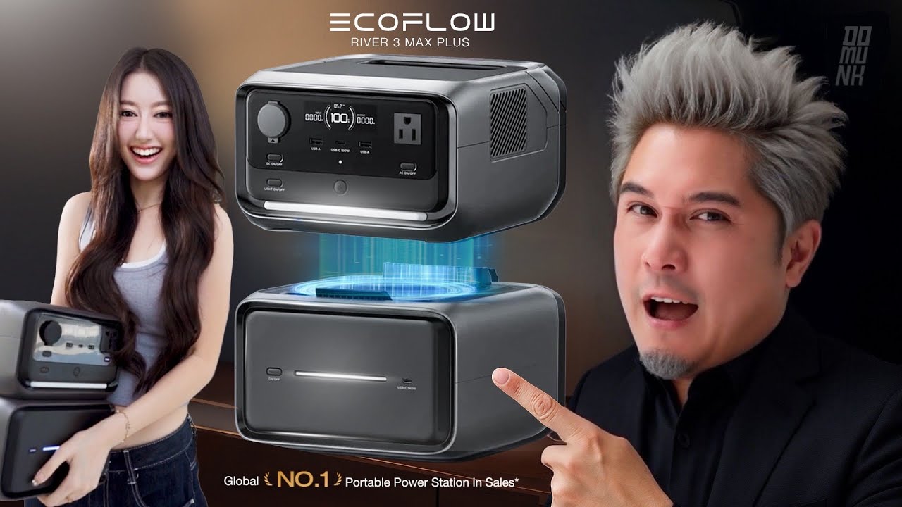 EcoFlow RIVER 3 Max Plus อันดับหนึ่งของโลก ชาร์จโทรศัพท์ได้เป็นเดือน !