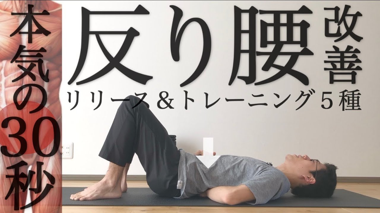 【腰痛・ぽっこりお腹に】反り腰改善リリース＆トレーニング【#2週間反り腰チャレンジ】