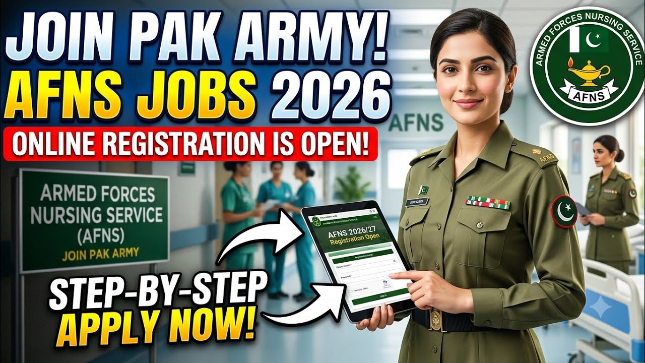 How to Apply for Pak Army AFNS Jobs 2026  | Armed Forces Nursing Online Registration Step-by-Step