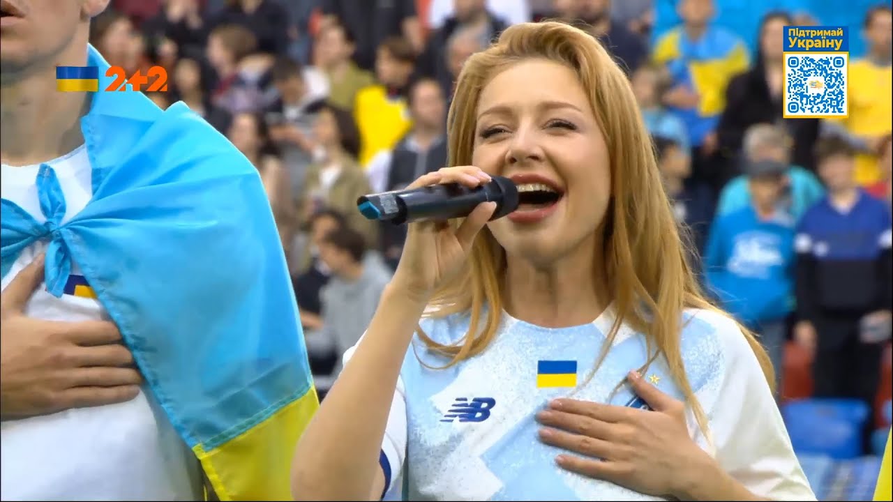 Тина Кароль – Гимн Украины. Match for peace Базель — Динамо #StopWarInUkraine