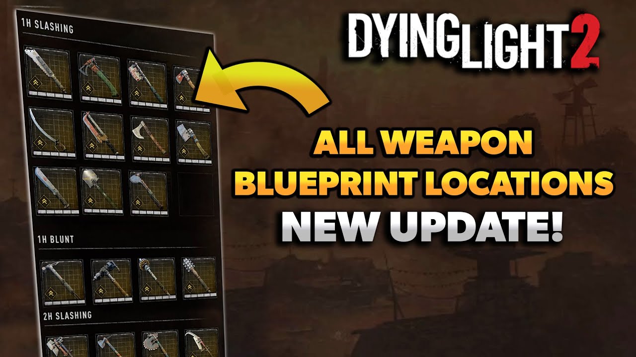 Расположение всех чертежей оружия в Dying Light 2