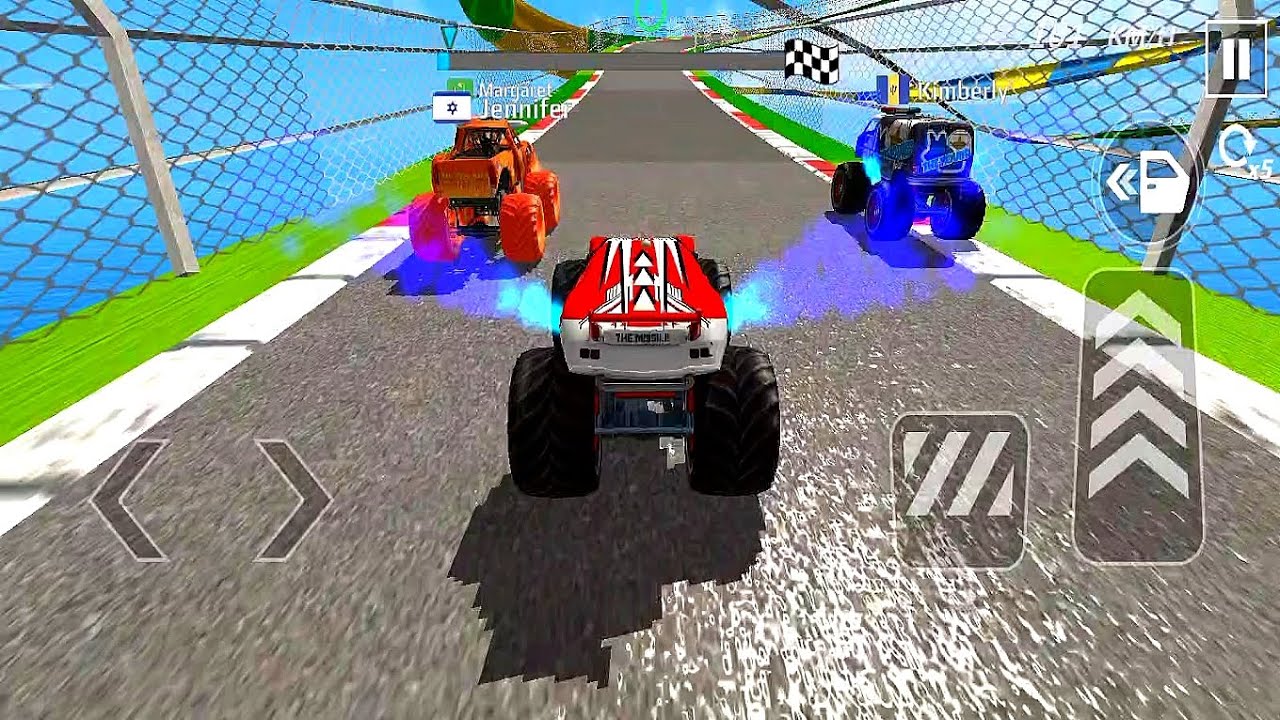 MONSTER TRUCK MEGA RAMP EXTREME RACING Gameplay [Android] - Part 11