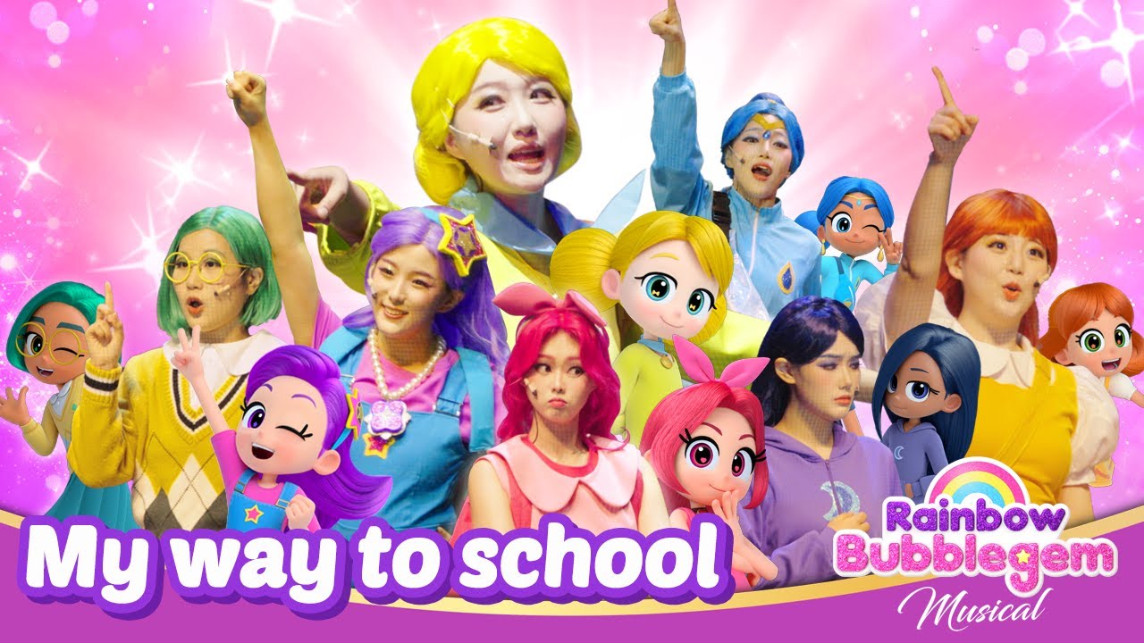 [NEW✨] 7 Princesses - My Way to School | Musical Number | Rainbow Bubblegem 🌈