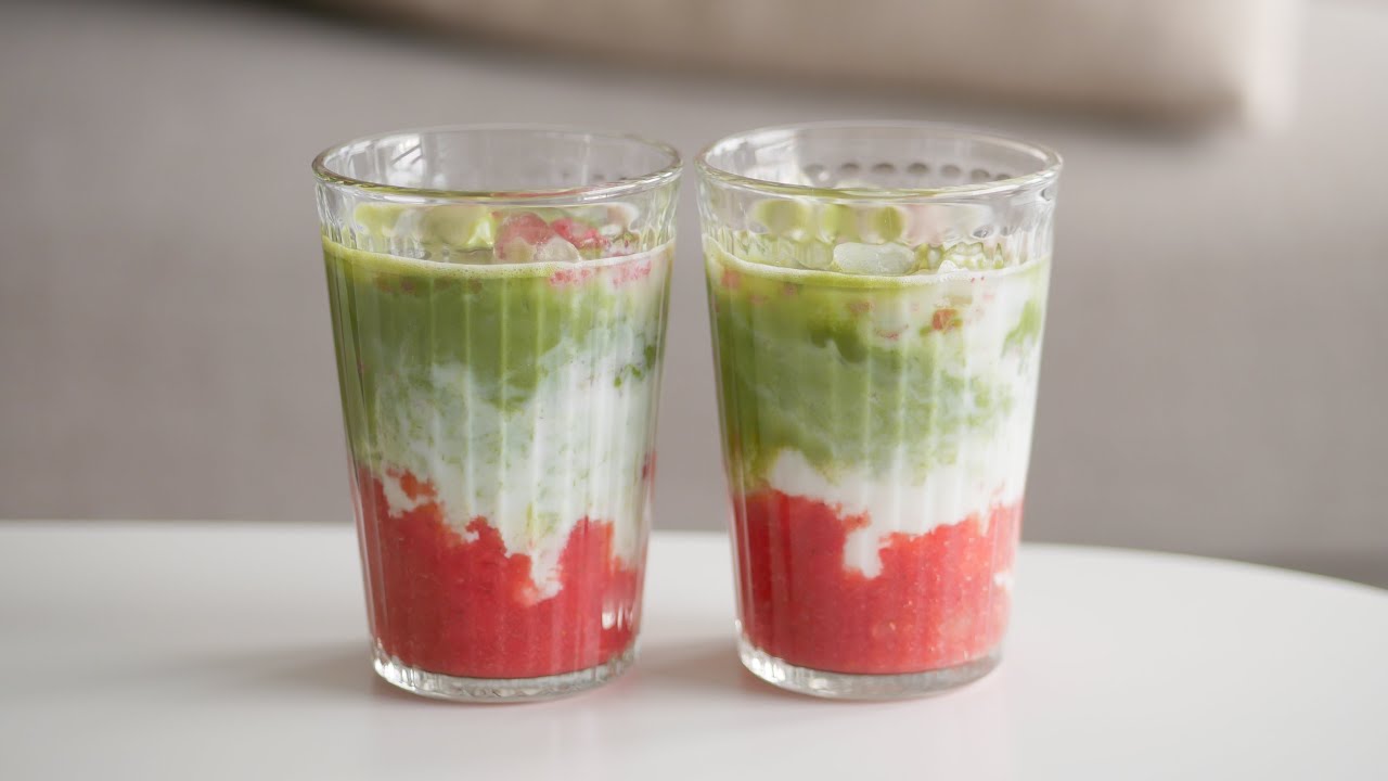 Sound of Making Matcha Strawberry Latte