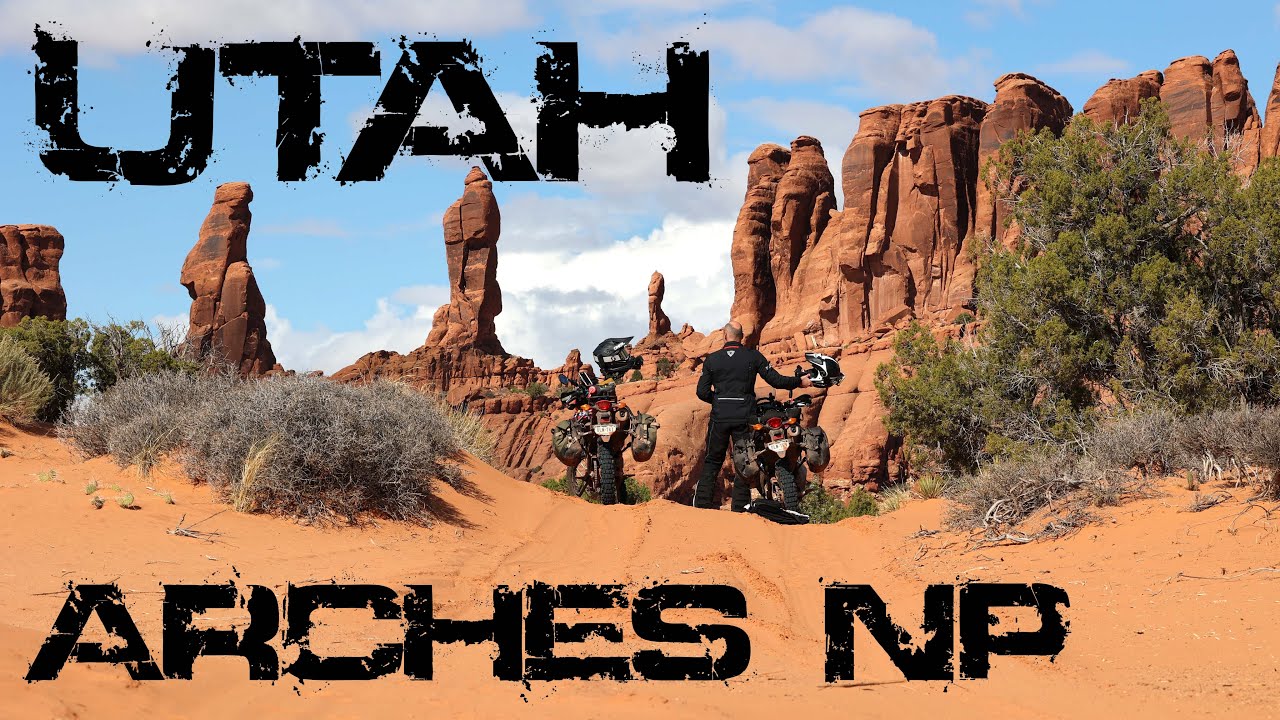 Sandy motorcycle adventure in Arches National Park - Utah  - Ep. 24-9