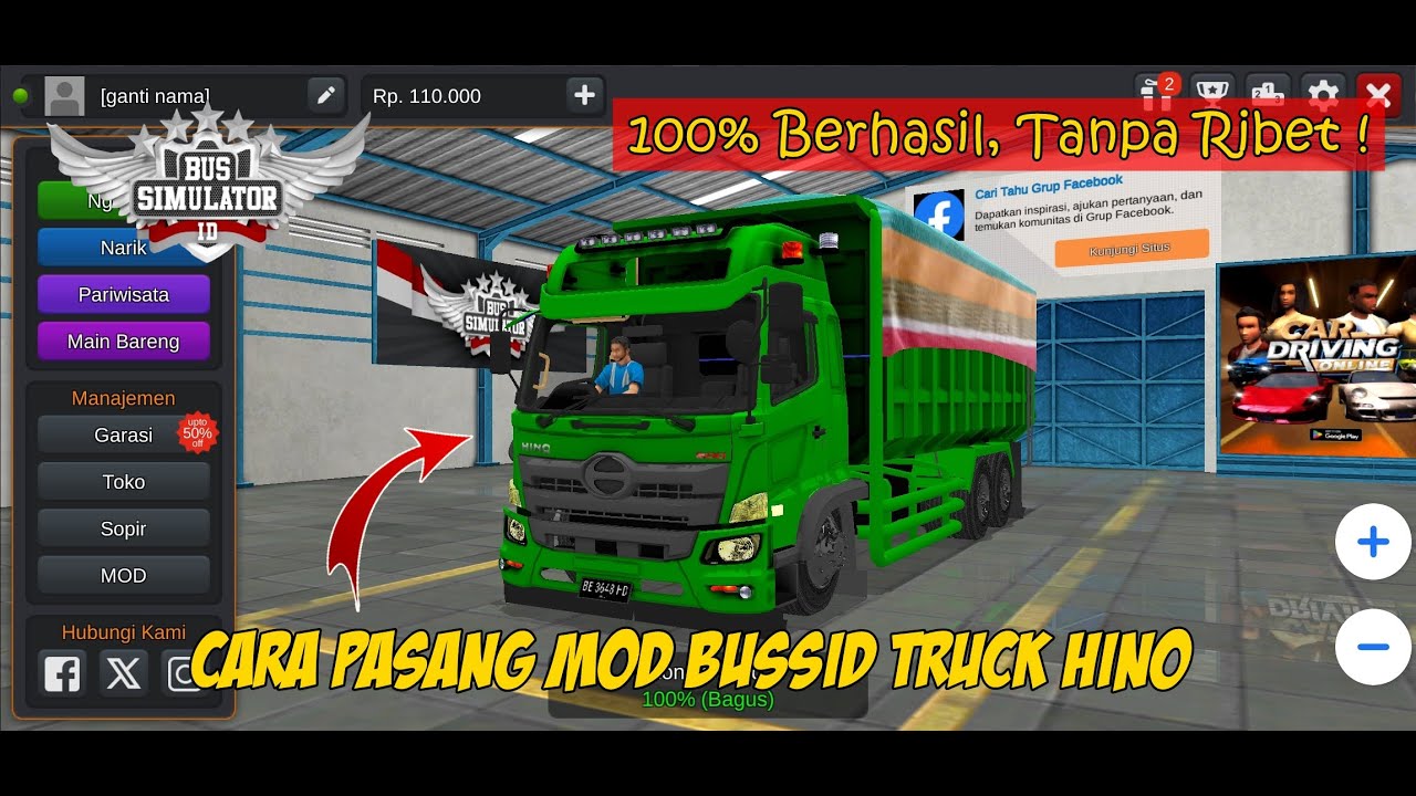 КАК УСТАНОВИТЬ МОД HINO TRUCK В BUSSID