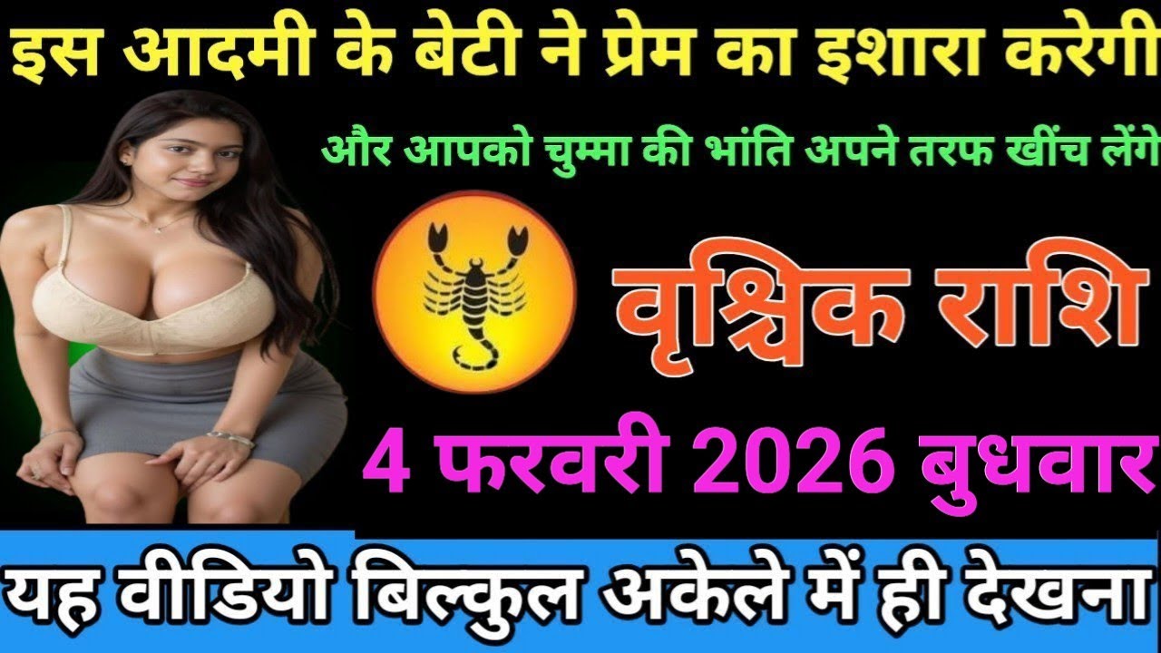 #वृश्चिक राशि वालों इस आदमी के बेटी से प्रेम का इजह करेगी और आपको चुम्मा की भांति अपने तरफ खींच लगी#