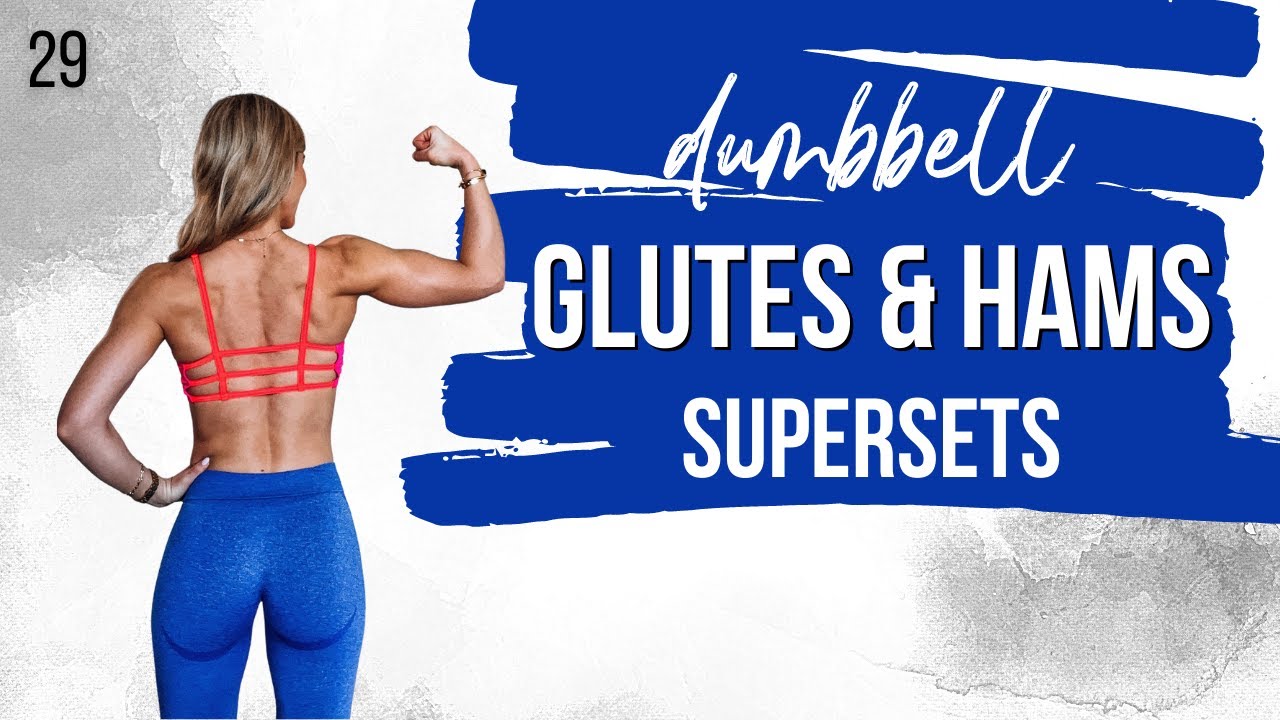 🌶 40 Min GLUTES & HAMSTRINGS Workout With Dumbbells & Booty Band | STRONG SUMMER DAY 29