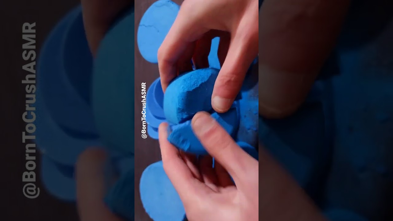 Blue Baking Soda Crumble #shorts #asmr #bakingsodaasmr