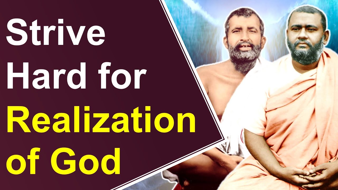 Swami Brahmananda explains To Strive Hard for God Realization in This Life (Ramakrishna's Devotion)