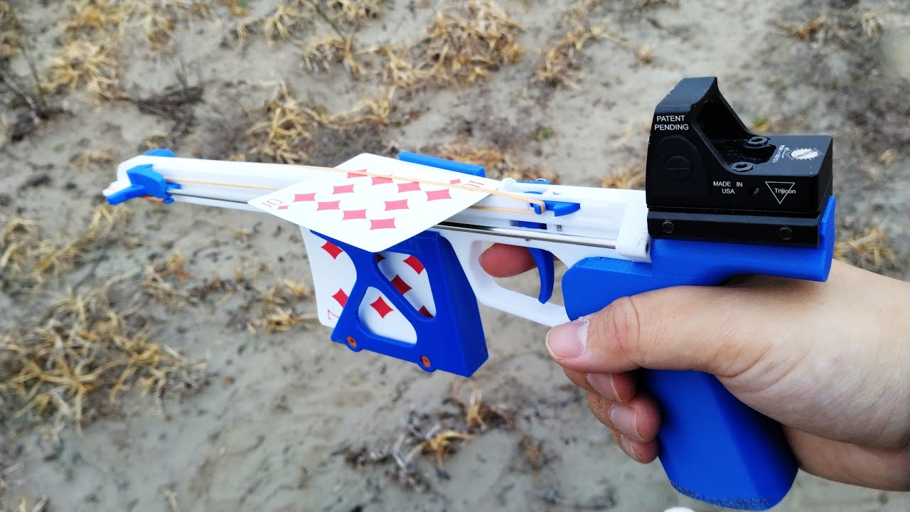 カードランチャーを作ってみた【トランプ銃】【3D Printed playing card launcher】