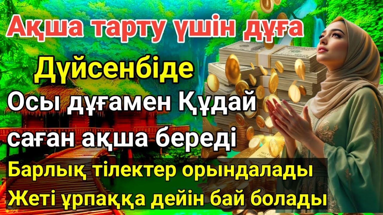 Бүгінгі сәттілік: осы сүрені оқып немесе тыңдағаннан кейін бай боласыз
