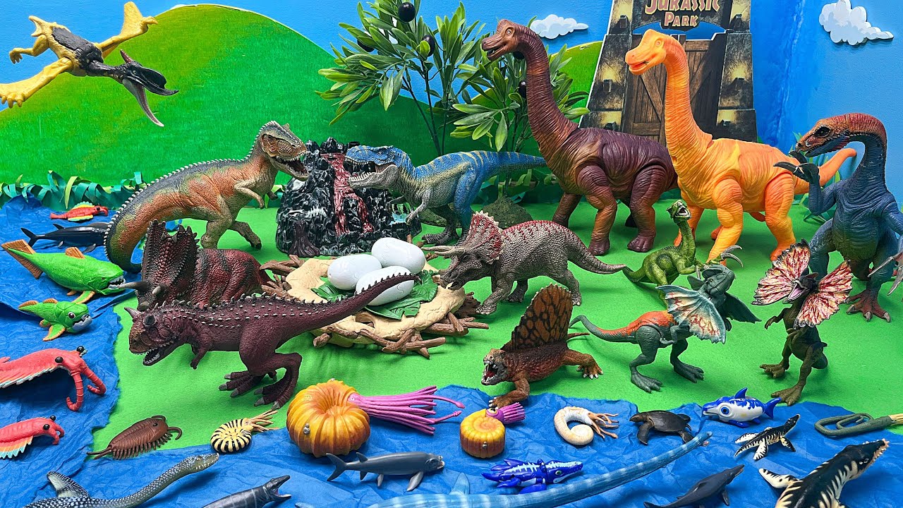 Jurassic World Diorama With Dinosaurs | Dinosaur Lego, Puzzle, Dino Eggs