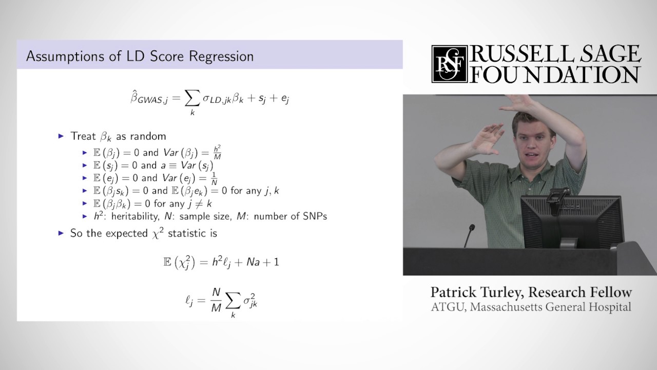 Lecture 15 - Patrick Turley - Stratification and LD Score Regression
