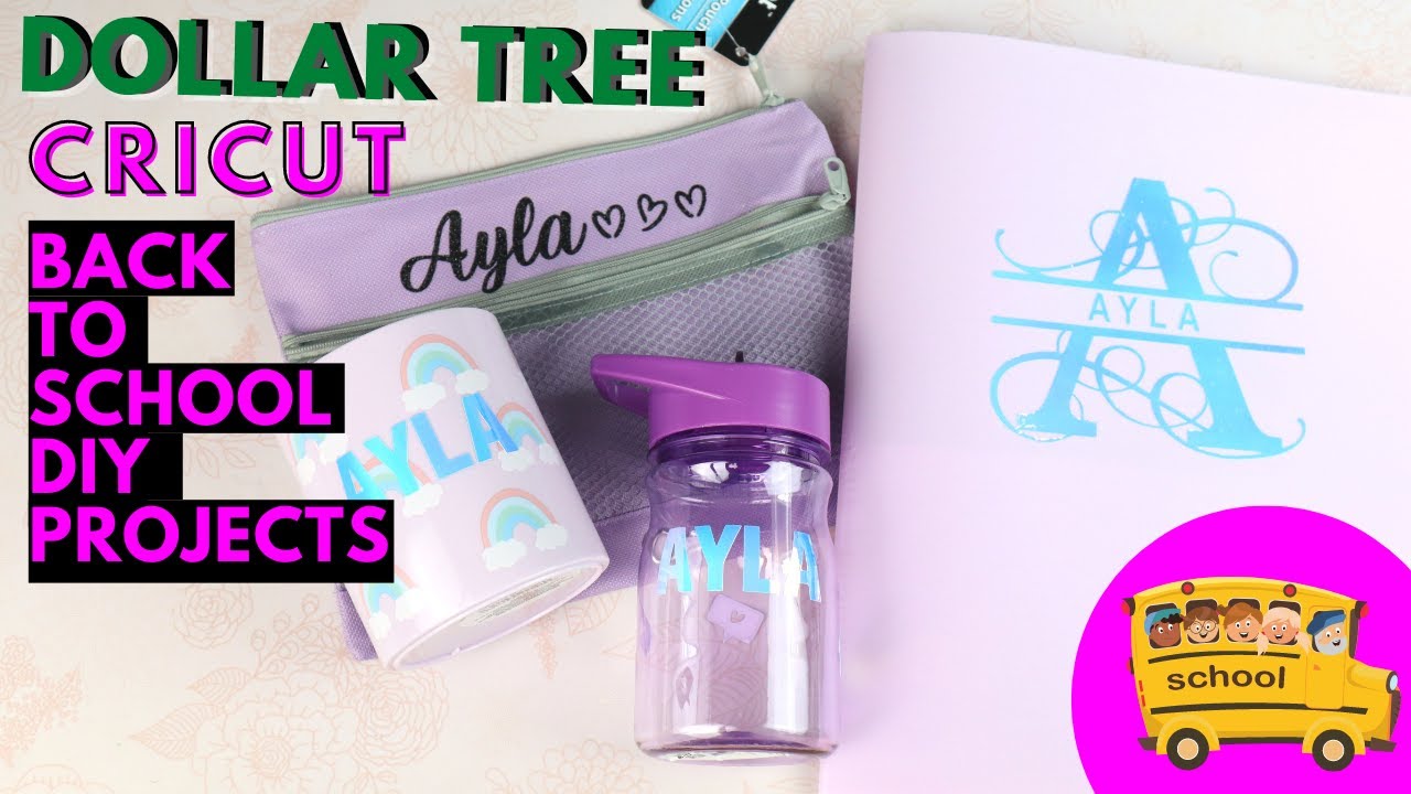 Идеи для подготовки к школе из Dollar Tree | Набор Cricut для подготовки к школе из Dollar Tree