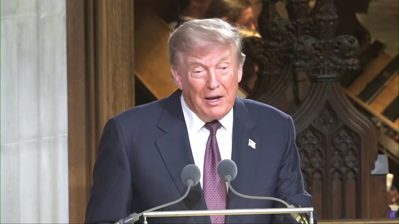 President Trump Attends the Funeral for Senator Lindsey Graham