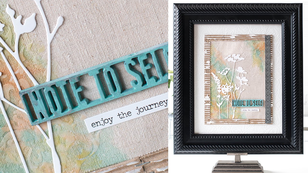 Tim Holtz: Linen Painted Resist with Shari Carroll