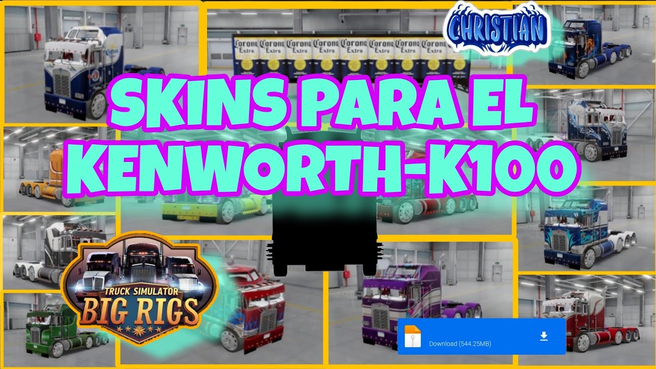 LAS MEJORES SKINS...😱 👍🏻.. PARA EL KENWORTH-K100 DE TRUCK SIMULATOR BIG RIGS DESCARGA GRATIS ⬇️⬇️