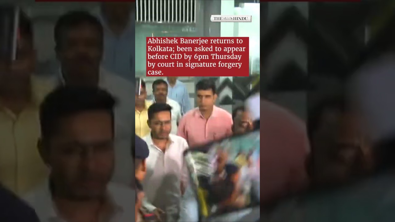Abhishek Banerjee returns to Kolkata, asked to appear before CID in forgery case