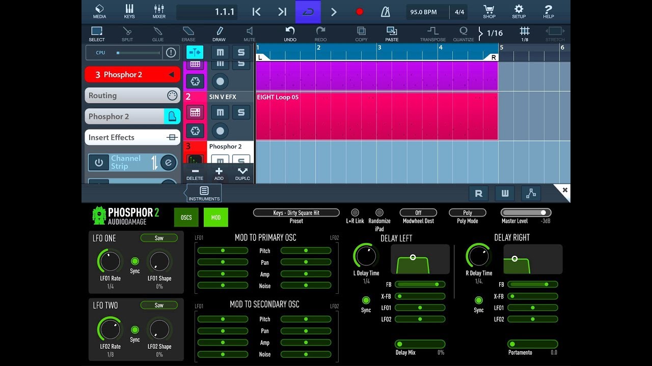 CUBASIS  - Using Creative Effects To Spice Up Your Drum Patterns - iPad Tutorial