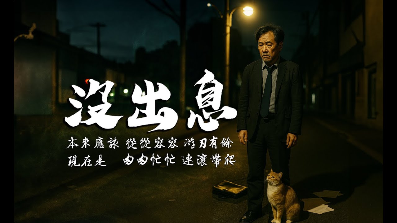 沒出息Pathetic loser/填詞完整版 烟嗓 王世堅填詞 從從容容 游刃有餘 匆匆忙忙 連滾帶爬 MV歌詞大字版