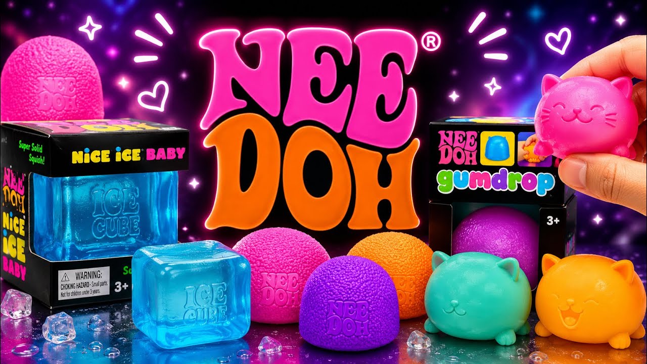 NeeDoh Squishy Haul! Ice Cube, Gumdrop & Cool Cats ASMR 💖