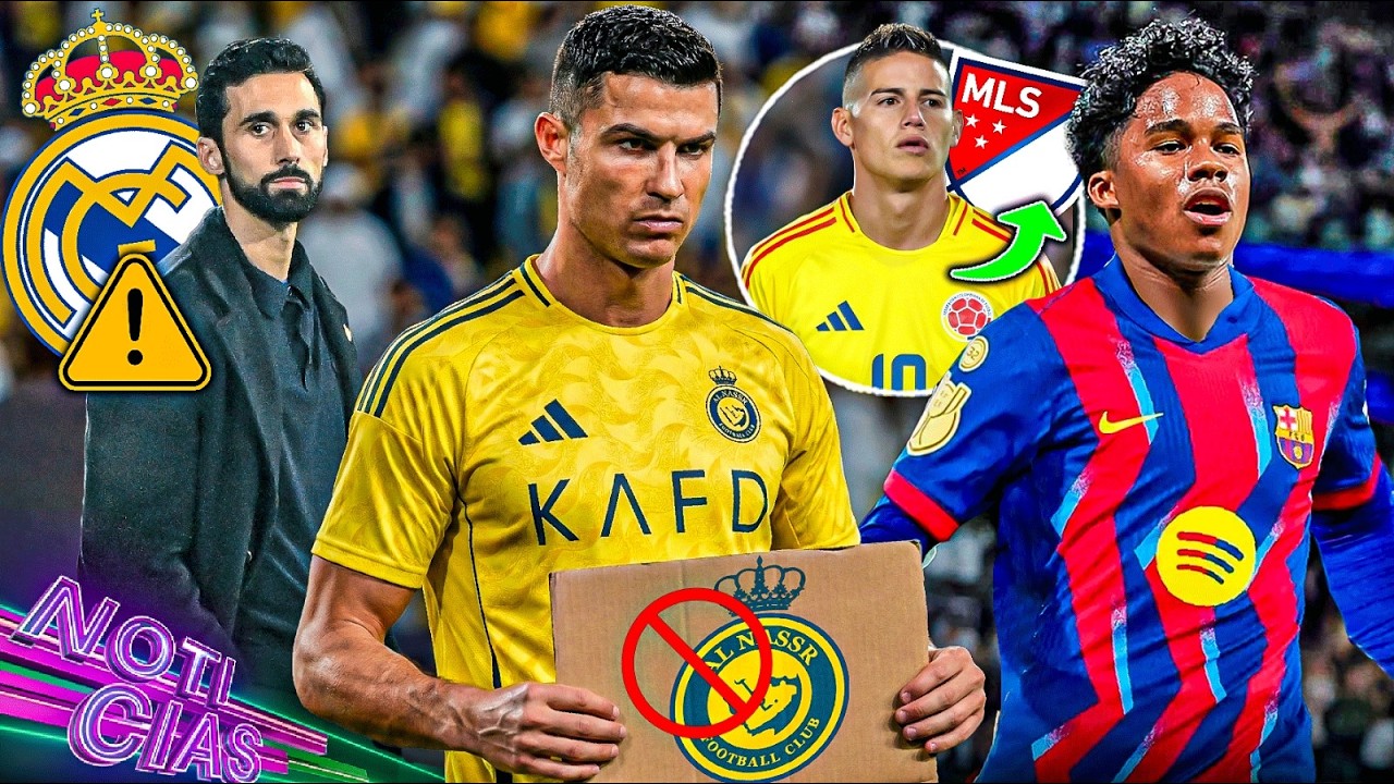 Cristiano en huelga; le responden| UEFA multa al Madrid | Endrick, ¿el nuevo Eto'o? | James a la MLS