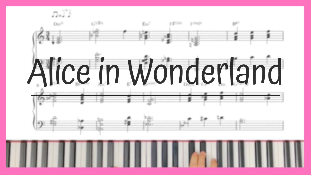 Alice In Wonderland - Disney OST/Jazz solo piano arrangement