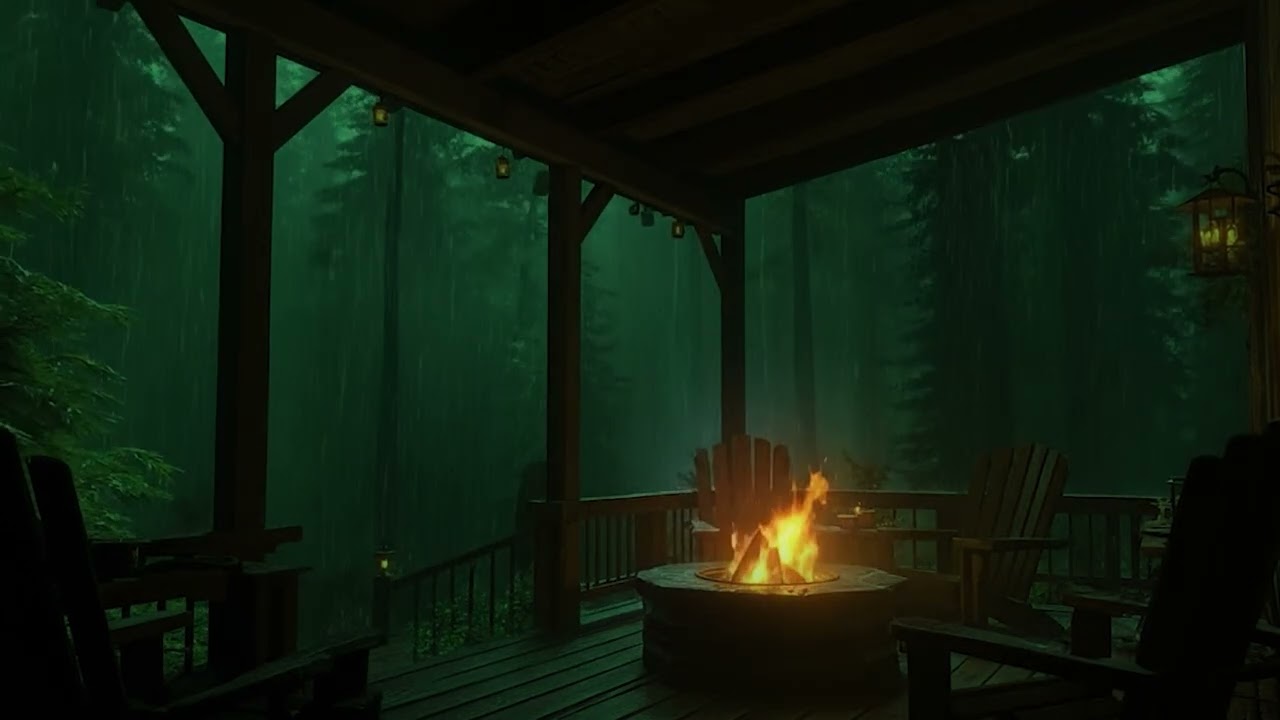 Lost in Heavy Night Rain 🌩 Intense Thunderstorm Sounds for Deep Relaxation