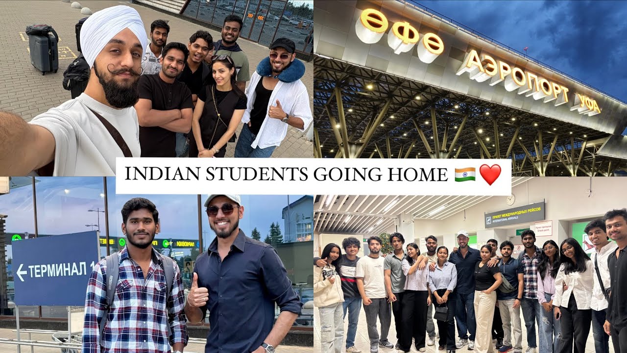 Indian Students Going Home🇮🇳 || MBBS Abroad || BSMU || Russia🇷🇺 ||