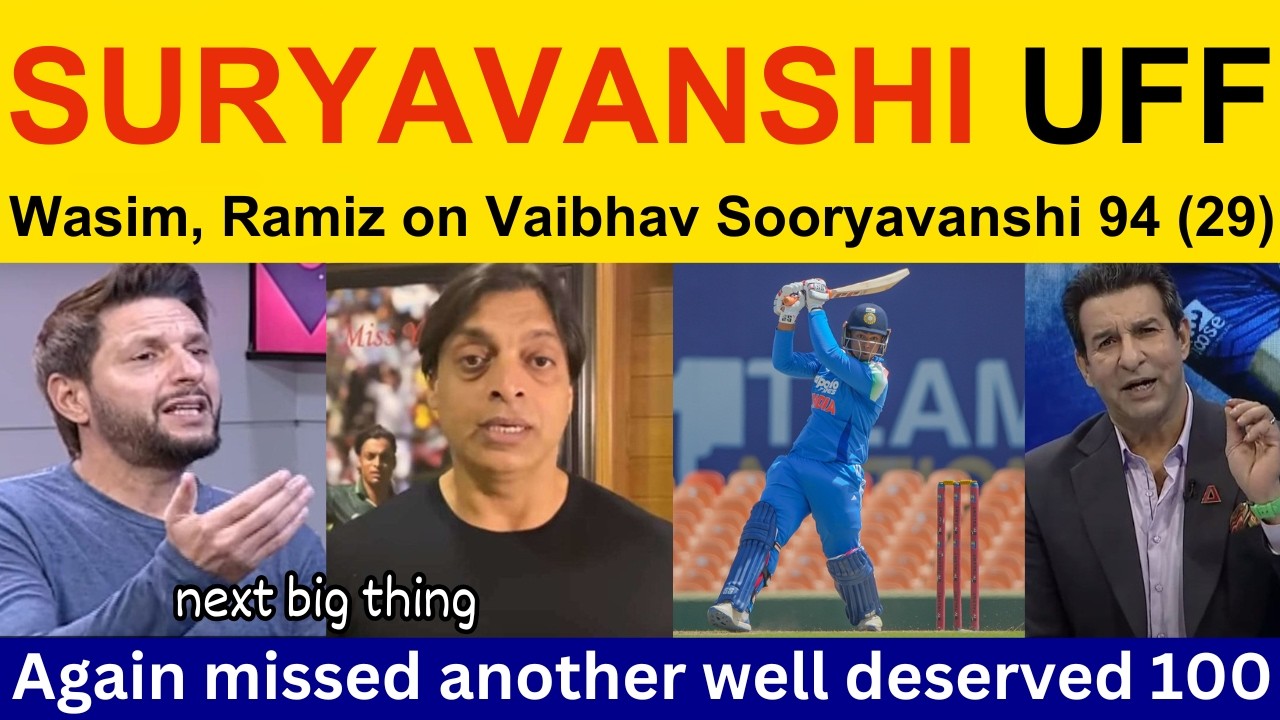 Pak media getting fan of Vaibhav Suryavanshi 94 (29) today | Vaibhav Sooryavanshi batting Pak react