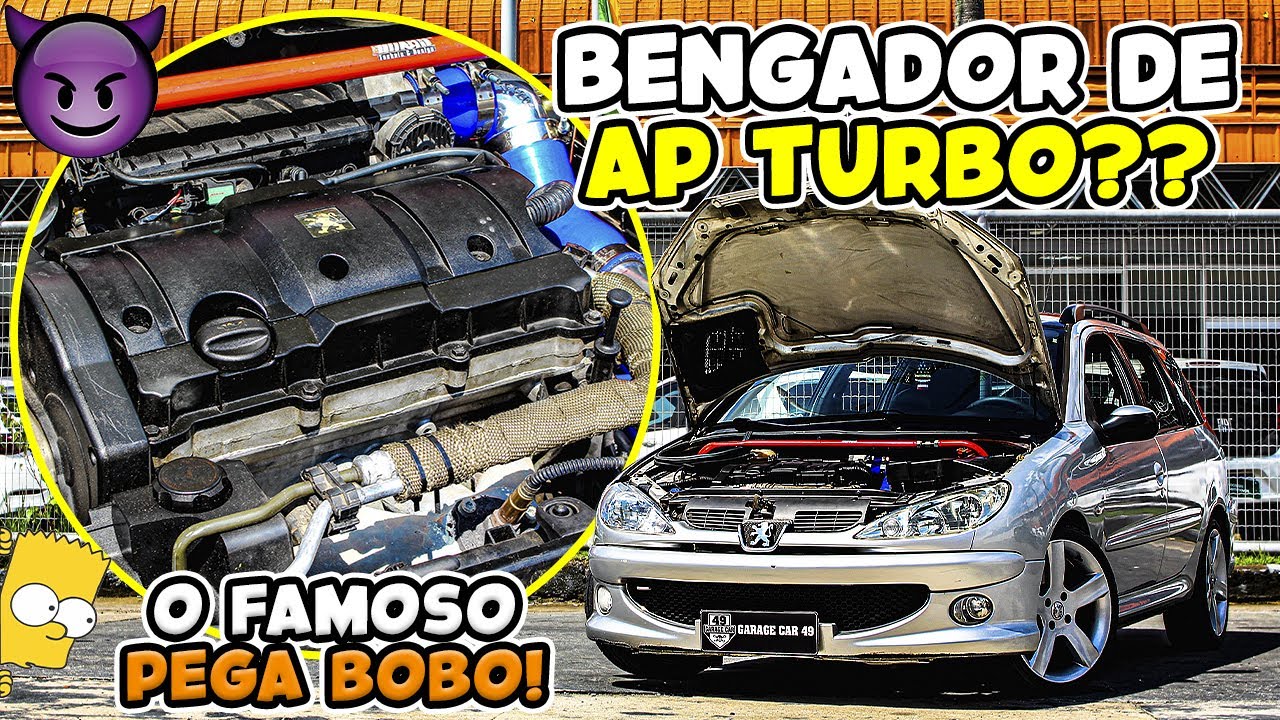 😈O PEUGEOT MAIS INSANO QUE JÁ ANDEI💀 206 SW TURBO
