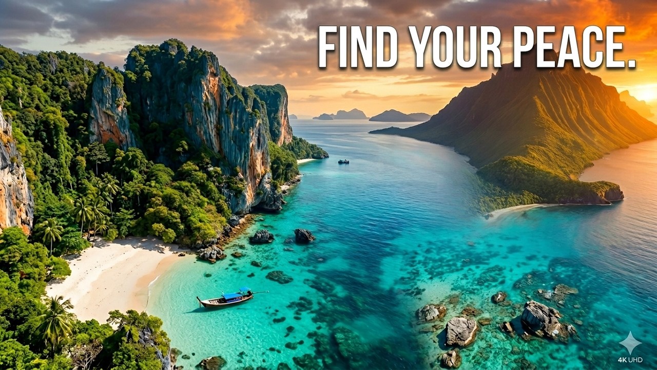 Paradise Beaches 4K UHD | Relaxing Music for Sleep, Healing & Complete Inner Peace