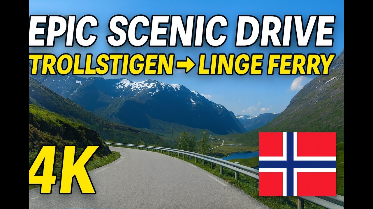 Epic 4K Scenic Drive: Trollstigen to Linge Ferry Norway🚗🌄🇳🇴