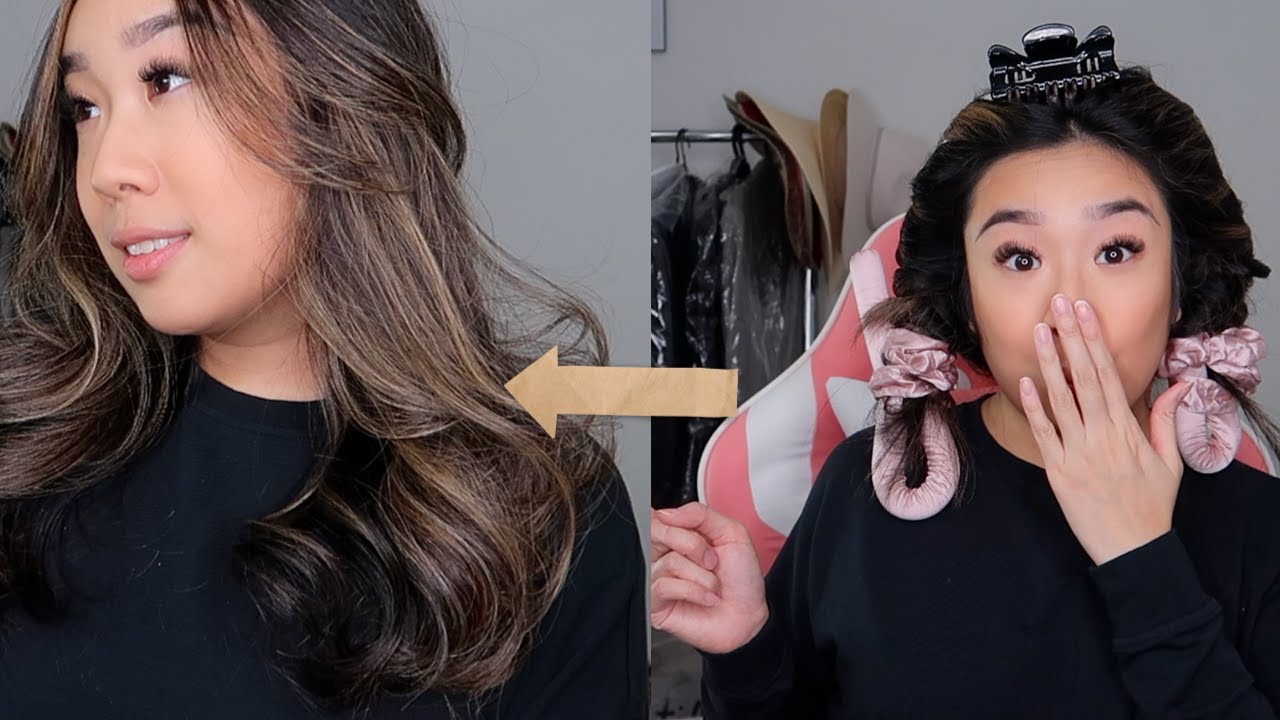 Heatless Hair Style Curling with Silk Headband Tutorial | Silk Pillowcases  Luxury Unboxing!
