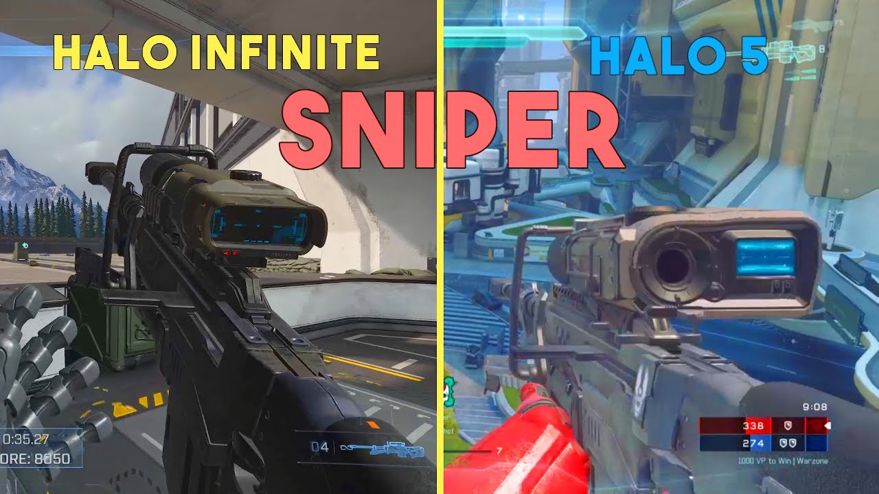 Halo Infinite vs Halo 5 Sniper Rifle