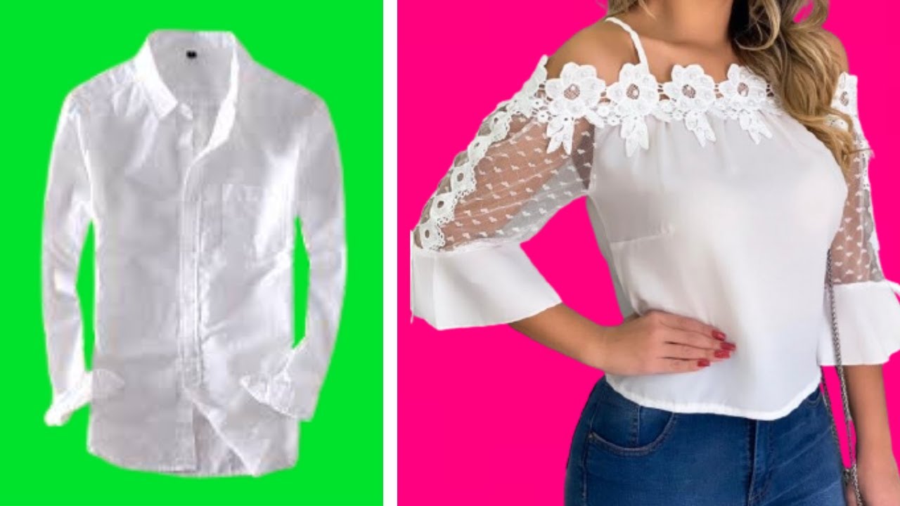 Customiza&ccedil;&atilde;o 07  MANEIRAS de TRANSFORMAR roupas VELHAS em NOVAS sem GASTAR NADA I FA&Ccedil;A VOC&Ecirc; mesmo