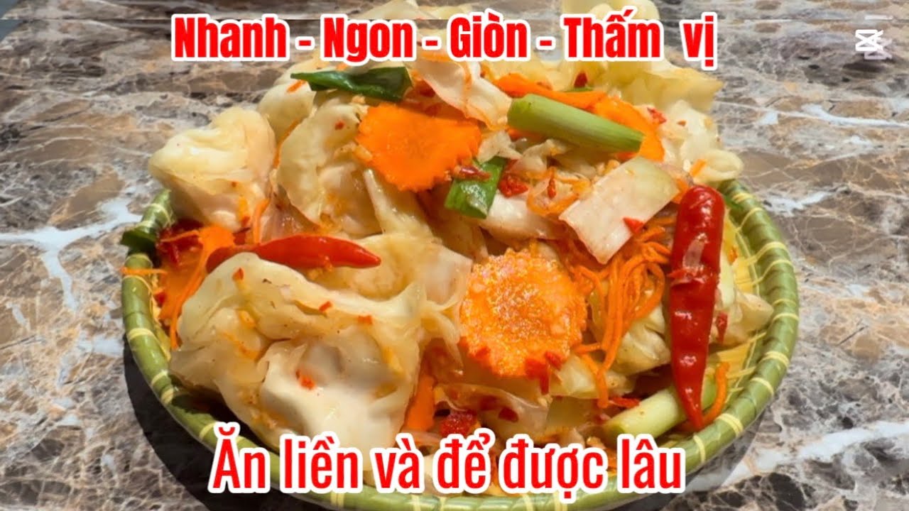 Kim Chi Bắp Cải Làm Ăn Liền Giòn Thấm Vị