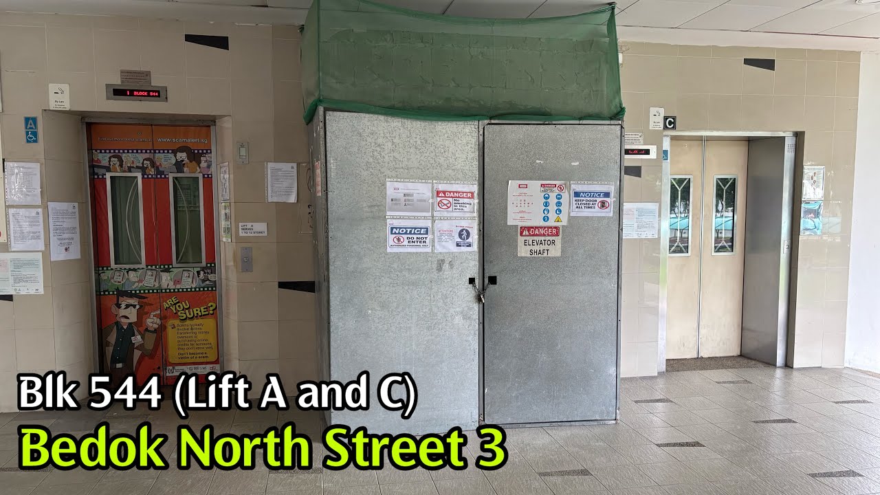 🟢 Blk 544 Bedok North - Fujitec [Lift A] & EM [Lift C]