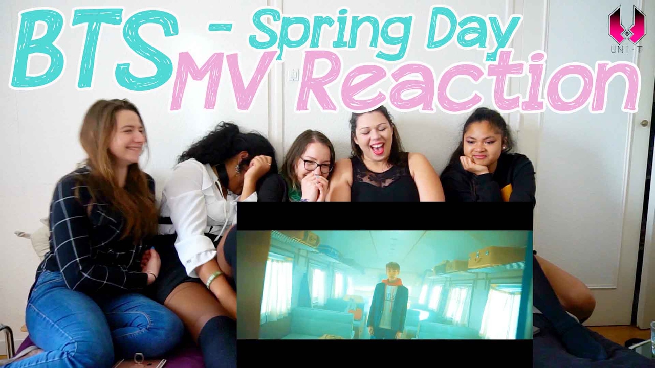 BTS '봄날 (Spring Day)' MV Reaction By Uni-T w/ eng sub