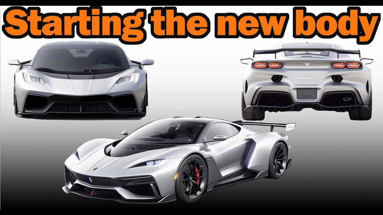 Building my own Supercar - Starting on the new body design