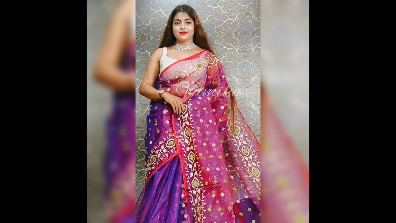 Muslin Sarees । Pure Resham by Resham Muslin Sarees @vamika900