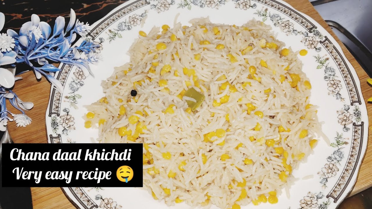 Chana dal ki khichdi super easy and tasty recipe #cooking #food #foodlover #viralvideo #homemade 